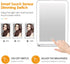 Rechargeable Travel Makeup Mirror 72 LED Lighted Makeup Mirror Travel Mirror Compact Slim LED Vanity Mirror with Lights Lighted Makeup Mirror with...