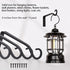 6 Inch Iron Wall Hooks for Hanging Plant Lanterns, Plant Hanger Fence Metal Bracket for Bird Feeders, Wind Chimes, Mason Jar Sconces, Light Outdoo...