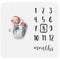 Baby Monthly Milestone Blanket, Premium 265GSM Soft Flannel Fleece Large Photography Background Blanket for Baby Boys and Girls, Photo Prop for Ne...