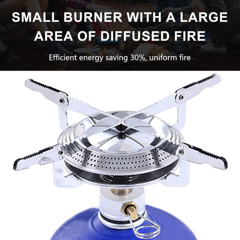 Portable Mini Camping Stove Folding Mini Oven Stove Outdoor Gas Stove Windproof Stove Picnic Cookware Outdoor Camping Hiking Cooking Suitable...