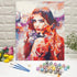 Lin-A-Lex DIY Paint by Numbers for Adults, Fox Girl, Beginner Friendly Painting Kit with Soft Brushes, Acrylic Pigment Oils, Arts and Craft for Ho...