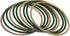 Efulgenz Indian Bangles for Women Indian Bangle Set Rhinestone CZ Plain Metal Bracelet Bangle Jewelry for Women (Green, 2-6)...