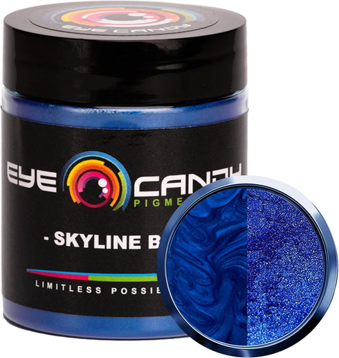 Eye Candy Premium Blue Mica Powder Pigment (25g) | Multipurpose DIY Arts and Crafts Additive | Acrylic Pouring, Woodwork, Epoxy, Resin, Bath Bombs...
