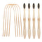 Bamboo Toothbrush and Tongue Cleaner - 4x4 Pack...