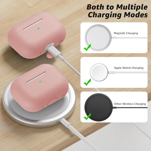 Compatible with Airpods Pro 2 Case, Soft Silicone Skin Cover Protective Cases with Cleaner kit and Lanyard Compatible for AirPod Pro 2nd Generatio...