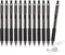 0.7mm Black Ink Gel pen Refillable & Retractable Gel Ink Rolling Ball Pens Classic Durable gel pen (Black-12 pack)...