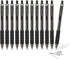 0.7mm Black Ink Gel pen Refillable & Retractable Gel Ink Rolling Ball Pens Classic Durable gel pen (Black-12 pack)...
