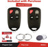 KeylessOption Keyless Entry Remote Control Car Key Fob for KPU41805 Model 41805 Mazda 6 (Pack of 2)...