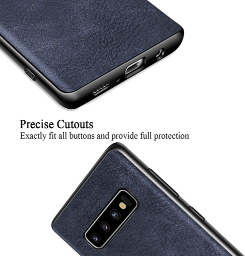 SALAWAT Samsung Galaxy S10 Case, Slim PU Leather Vintage Shockproof Phone Case Cover Lightweight Premium Soft TPU Bumper Hard PC Hybrid Protective...