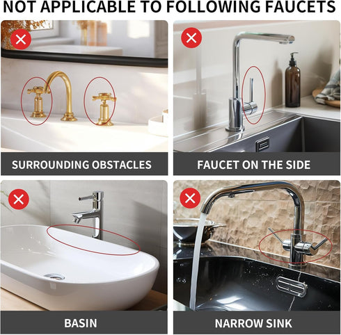 Kitchen Sink Splash Guard, Silicone Draining Mat Kitchen Faucet, 90° Foldable Design to Accommodate a Variety of Sink Countertops Gray(25* 5.9)...