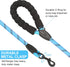 Rope Dog Leash 5 FT for Puppy and Small Dogs,Heavy Duty Dog Rope with Comfortable Padded Handle,Waterproof Dog Leash for Walking,Reflective Nylon ...