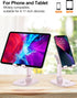 OCYCLONE Cell Phone Stand, Angle Height Adjustable iPhone Stand for Desk, Cell Phone Holder iPad Tablet Stand Compatible with iPhone 15 14 13 11 1...