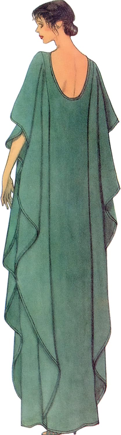 Vogue Misses' Pullover Caftan Sewing Pattern Kit, Design Code V1886, Sizes XS-S-M-L-XL-XXL, Multicolor...
