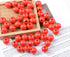 AD Beads Large Hole Wood Spacer Wooden Jewelry Making Bracelet Necklace Chandelier, Large Wooden Rosary Beads Craft Beads (16mm 100pcs, Red)...