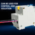 Aopin 1 Poles 6A 230V Miniature Circuit Breaker Low-Voltage DZ47-63 DIN Rail Mount, Residual Current Circuit Breaker Leakage Overload Short Circui...