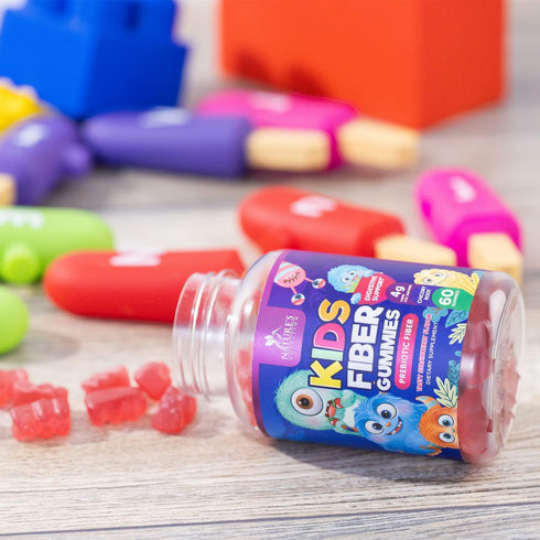 Fiber Gummies for Kids Supplement - Daily Prebiotic Fiber for Kids, Supports Regularity, Digestive Health & Immune Support, Nature's Plant Based C...