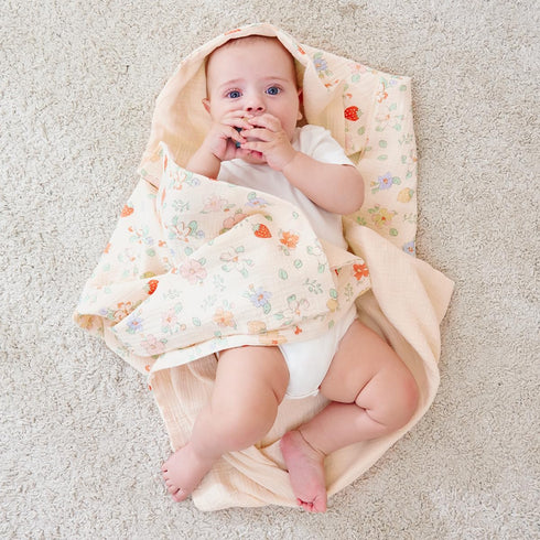 Muslin Baby Blankets for Girls Boys, Super Soft Nursery Blankets 100% Cotton Baby Blankets Neutral 41"x41", Lightweight Crib Blankets for Toddlers...