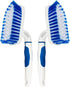 2-Pack Scrub Brush for Cleaning with Long Handle,Medium Firm Brush Bathroom Cleaning Supplies and Bathtub Cleaner and Shower Cleaning Brush,Multi-...