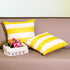 2 Pack Waterproof Pillow Covers Outdoor Throw Pillowcases Decorative Garden Cushion Case for Home Garden Patio Couch Balcony Striped (Yellow & Whi...