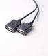 Auto Vehicle Direct Wire Charger, 12V 24V to 5V Dual USB Charging Cable, Car Hard Wired Step Down Converter Power Supply for Dash Camera Car DVR G...