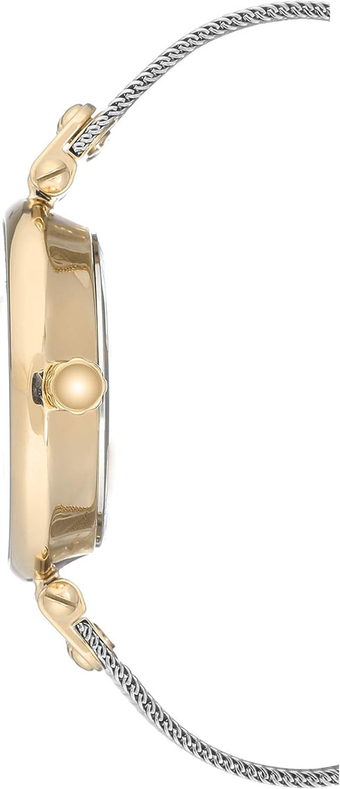 Anne Klein Women's Premium Crystal Accented Mesh Bracelet Watch...