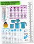Kitchen Conversion Chart Magnet-Measurement Refrigerator Magnet 8.58In, Imperial & Metric to Standard Conversion Chart,Cooking Measurement Convers...
