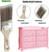 Stubby Paintbrush Shortcut Trim Angled Sash Wooden Short Handle Stain Brush 2 Inch...