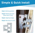 3 Pack Mobile Home Door Hinges Compatible with Elixir Mobile Homes Exterior Door...