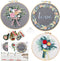 3pcs Embroidery Starter Kit for Beginners Floral Embroidery Kit DIY Material Package with 20cm Bamboo Embroidery Hoop......
