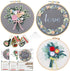 3pcs Embroidery Starter Kit for Beginners Floral Embroidery Kit DIY Material Package with 20cm Bamboo Embroidery Hoop......