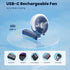 HandFan Upgraded Portable Handheld Misting Fan, Rechargeable Personal Mister Fan, Spray Water Mist Fans, Foldable Mini Cooling Hand Fans for Summe...
