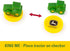 John Deere Checkers Board Game - Includes Themed Folding Board, Checkers, and Collectible Tractor Kings - Collectible Farm Toys and Strategy Games...