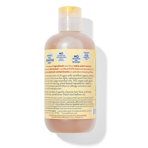 California Baby Calendula Shampoo and Body Wash - Allergy tested Baby Soap and Toddler Shampoo, for Dry, Sensitive Skin, 100% Plant-Based - USDA C...