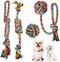 Heavy Duty Dog Rope Toys,Interactive Small Dogs Toy for Aggressive Chewers,4 Pcs Tough Dog Chew Toys for Medium Dogs,Indestructible Dog Rope Toy f...