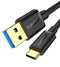SUNGUY USB C Android Auto Cable 1.5FT, 10Gbps USB C 3.1 Gen 2 Data Transfer, 3A Fast Charging USB A to USB C CarPlay Cable, for iPhone15/15Pro/15P...