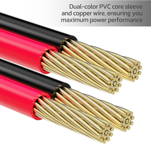 10AWG SAE Extension Cable 10 Gauge SAE to SAE Extension Cord with Two Prong Connectors for Solar RV Automotive (6FT)...