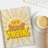 Ray Of Freakin Sunshine Spiral Notebook / 8.5" x 11" Journal / 120 College Ruled Pages/Durable Gloss Laminated Softcover/Gold Wire-o Spiral Bindin...