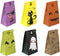 Halloween Treat Bags - 24 Pcs Halloween Trick or Treat Goody Gags Gift Bags, 24 Pcs Stickers, Hallowe'en Goodie Bags Party Supplies...