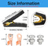 2PCS Battery Charger Clamps, Battery Charger Cable Ends, 500A Heavy Duty Alligator Clips 12V 24V Pure Copper Crocodile Clamps Battery Charger Repl...
