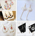 UNICRAFTALE 80pcs 4 Styles Beading Hoop Earrings Stainless Steel Hollow Hoop Earrings Finding Mixed Shapes Hoop Pendant Component for DIY Earrings...