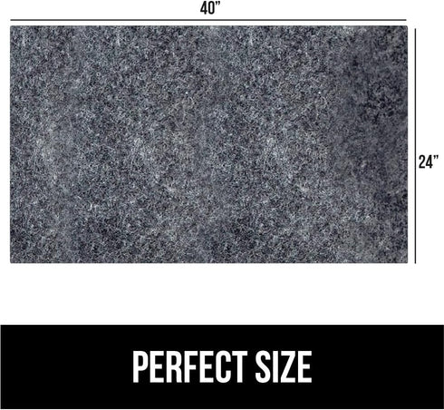 GORILLA GRIP LeakGuard Non-Adhesive Under Sink Mat for Kitchen Cabinet, 24x40, Waterproof Quick Dry Shelf Liner, Durable Absorbent Felt Mats for B...