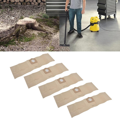 5PCS Vacuum Cleaner Dust Bag, Sweeper Cleaning Bag, 10.6oz Vacuum Cleaner Dust Bag, Portable Vacuum Cleaner Accessory, Suitable for Karcher 6.9593...