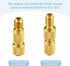 15 Pcs R134a Refrigerant Tank Adapters 1/4" to 1/2" R134a 1/2" to 1/4" Brass Adapter Connector R134a Adapter with Valve Core Washer Gasket Valve C...