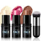 3Pcs Contour Highlighter Cream Blush Stick for Cheeks Eyes Lips Lightweight Dewy Finish Blush Stick Waterproof Long Lasting Contour Stick Trio Wan...