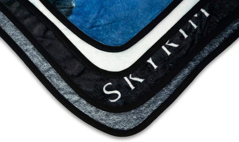 The Elder Scrolls Skyrim Video Game Fleece Throw Blanket | Skyrim Soft Blankets and Throws | Official The Elder Scrolls Skyrim Throw Blankets | Me...