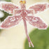 Rose Dragonfly Beaded Counted Cross Stitch Ornament Kit Mill Hill 2000 Spring Bouquet MHDF5...