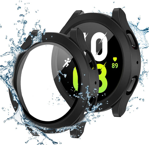 Tensea for Samsung Galaxy Watch FE 2024 & 5 2022 & 4 2021 Waterproof Screen Protector Case 40mm Accessories, Protective Face Cover for 40 mm, Hard...