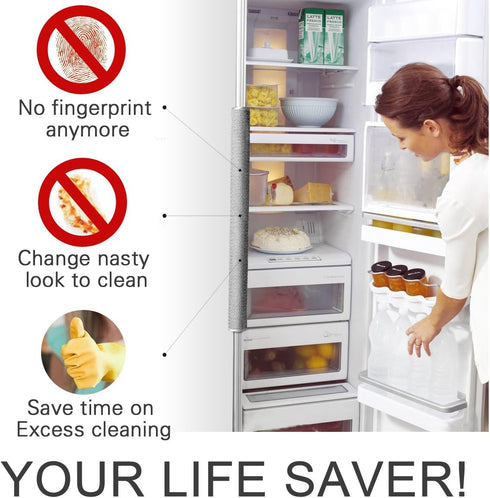 OUGAR8 Refrigerator Door Handle Covers Protective Electrical Kitchen Appliances Gloves Fridge Microwave Dishwasher Door Cloth Protector-Catches Dr...