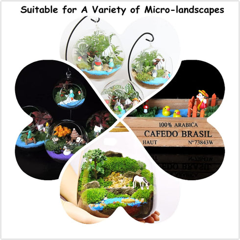 Owls Fairy Garden Accessories, Owls Miniatures for Fairy Garden Supplies, Miniature Figurines for Micro Landscape, Plant Pots, Bonsai Craft Decor,...