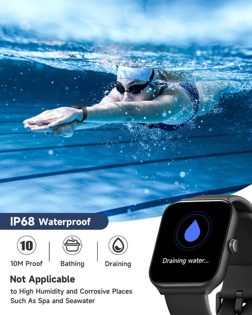 Smart Watch for Men Women Alexa Built-in, 1.95" Fitness Tracker with Answer/Make Calls, IP68 Waterproof/Heart Rate/Sleep Tracker/100 Sports, Fitne...